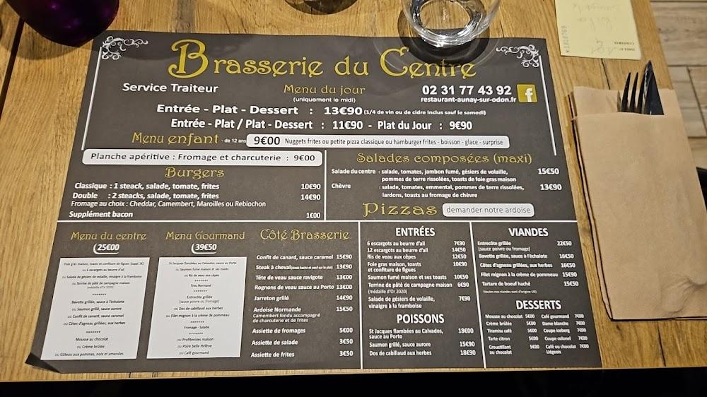 Brasserie du Centre - Pizzeria / Cuisine Française - Menu Image 1