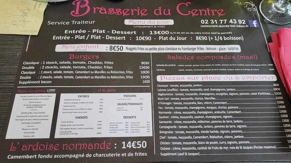Brasserie du Centre - Pizzeria / Cuisine Française - Menu Image 2