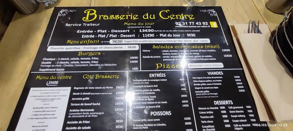 Brasserie du Centre - Pizzeria / Cuisine Française - Menu Image 3